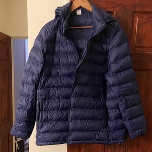 Men's Blue Puffer Jacket